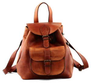 Rucksack-Damen.eu PAUL MARIUS Ledertasche kleine Rucksack knapsack Unitasche braun LE BAROUDEUR